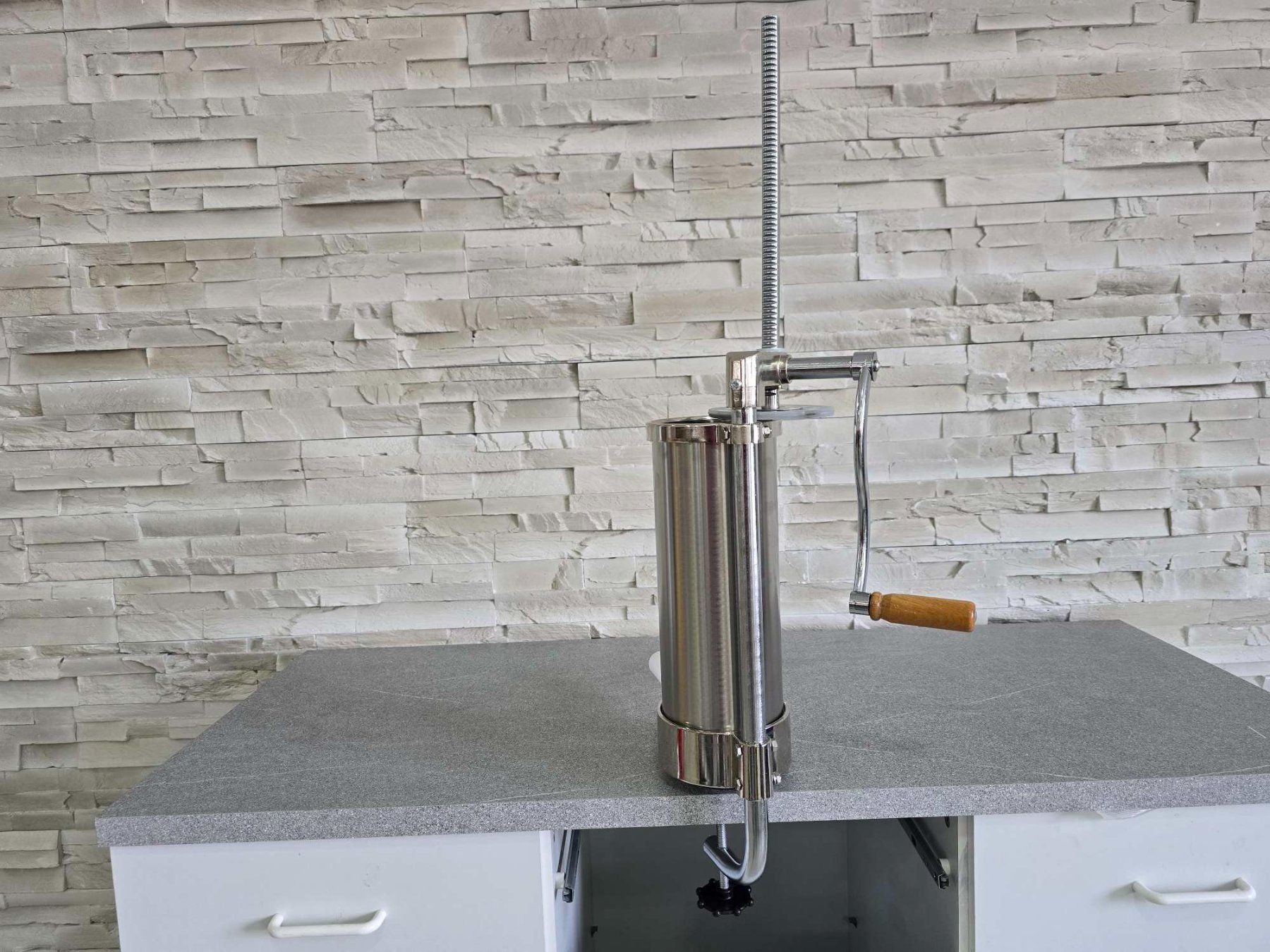 Wurstfüllmaschine 3,5 L – Edelstahl – inkl. 4 Fülldüsen – Restposten