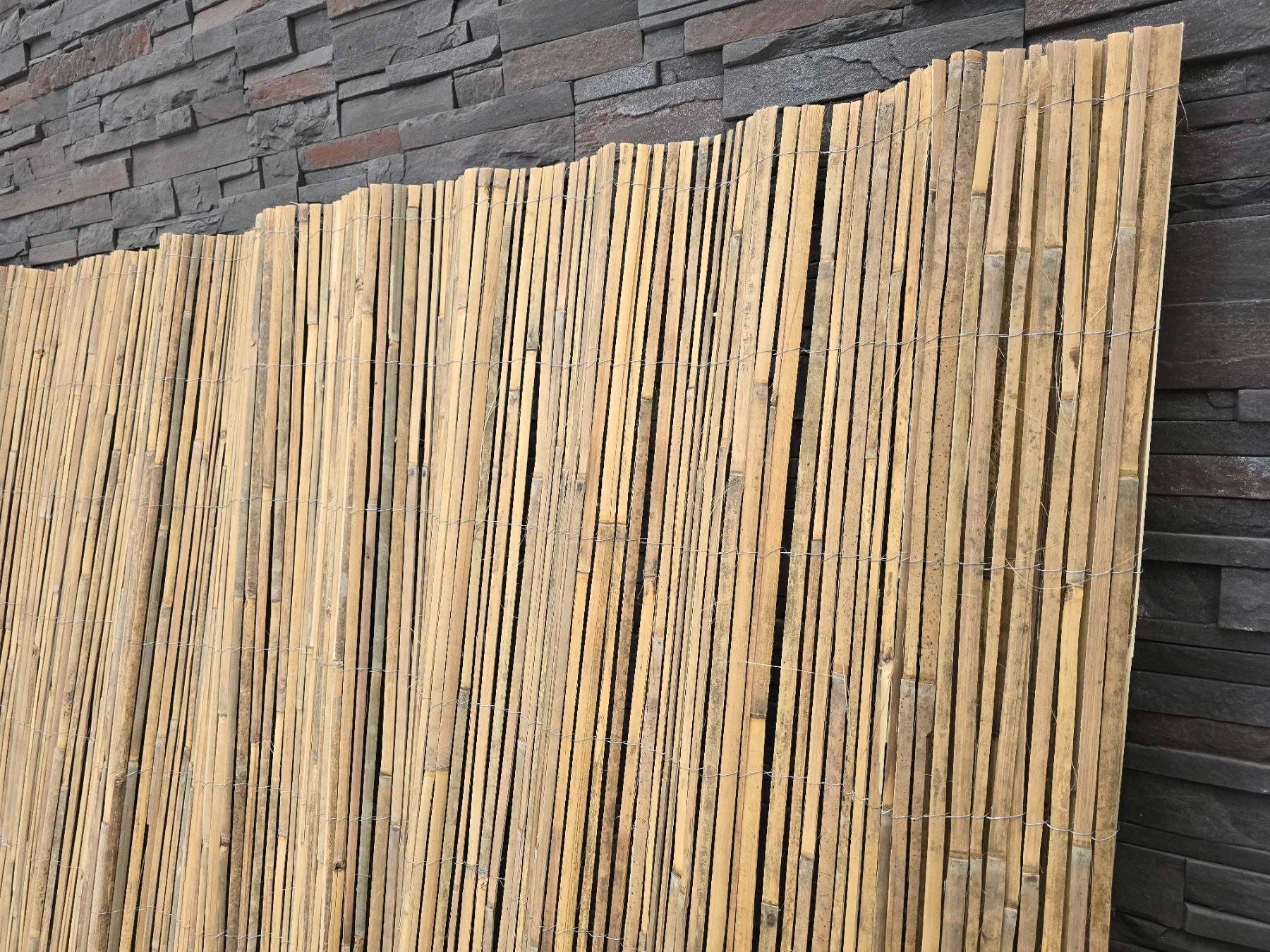 4x2 m Sichtschutz Bambus Sichtschutzmatte Bambusmatte Zaun
